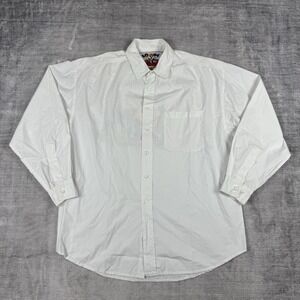 Vintage Looney Tunes Shirt Mens XL White Button Up 1991 Long Sleeve Warner Bros